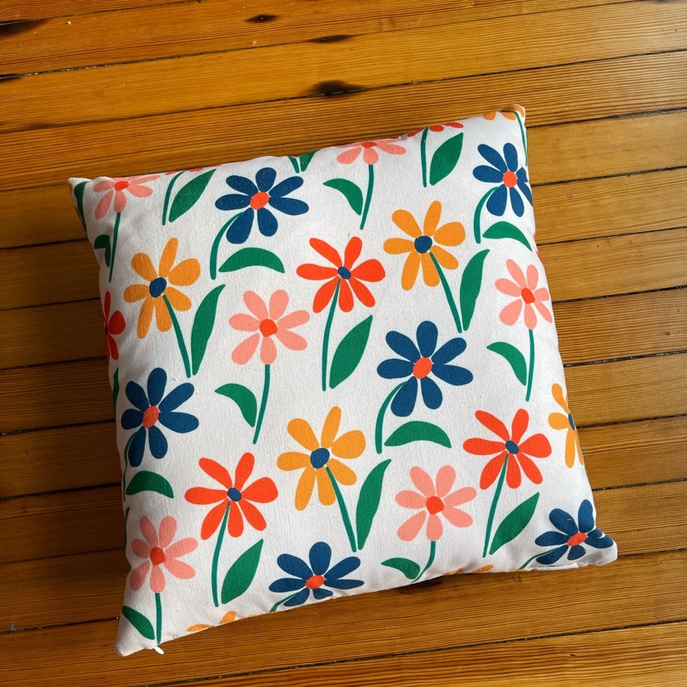Floral Decorative Pillow